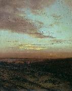 Alexei Savrasov Evening. Migration of birds, oil painting